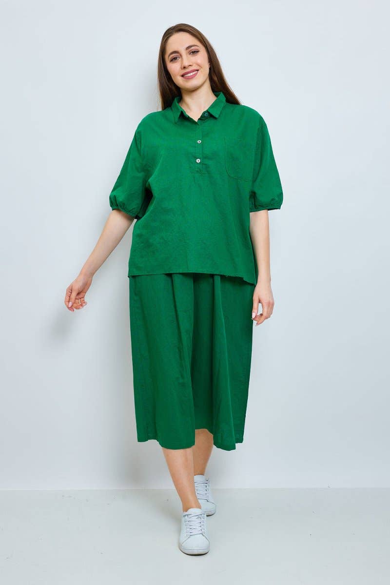 BELLA BLUE - Vente Chemise à col boutonné – femme - Top - D579-H033