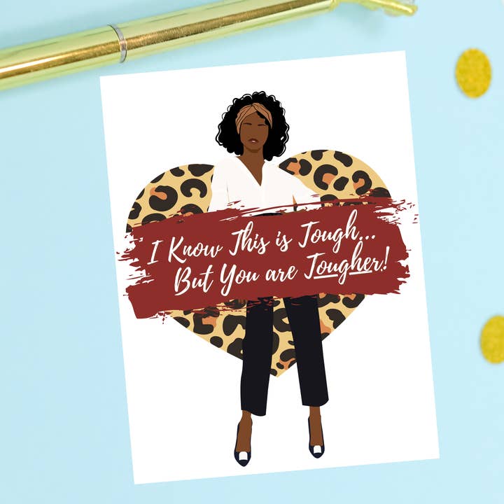 Cartes d'encouragement You Are Tougher pour la vente par Infectious Design Co.