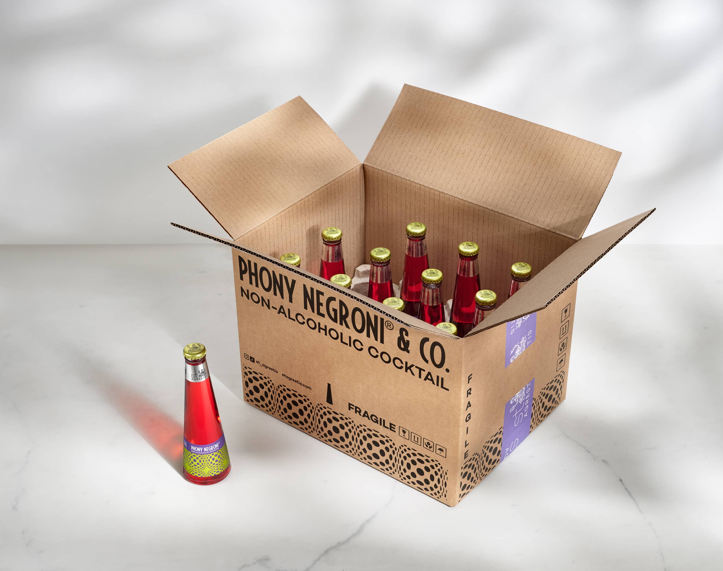 St. Agrestis - Wholesale Non-Alcoholic Aperitif/Mocktail - St. Agrestis Non-Alcoholic Phony Mezcal Negroni.6