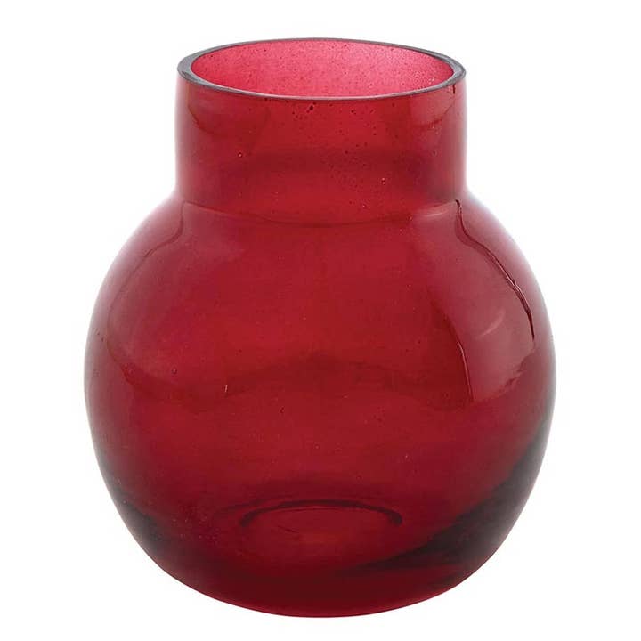 Angle - Wholesale Vase - Ruby Glass Bud Vase
