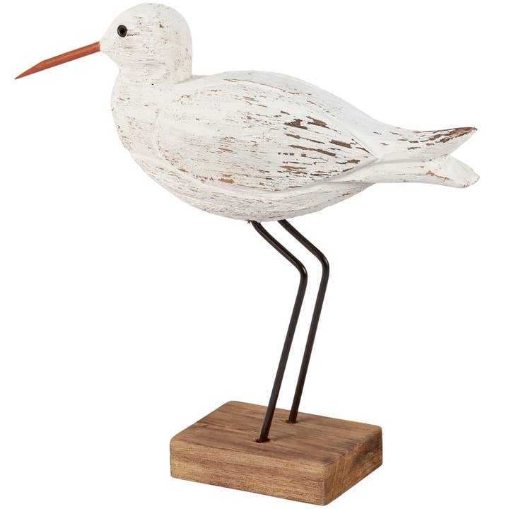 Primitives by Kathy - Wholesale Decorative Figurine - White Sandpiper Sitter1