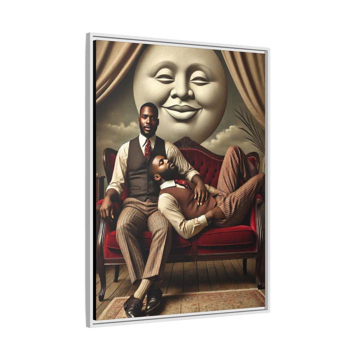 Walt & Pete - Wholesale Art Print - Missing Art Studies - Man In The Moon 00627