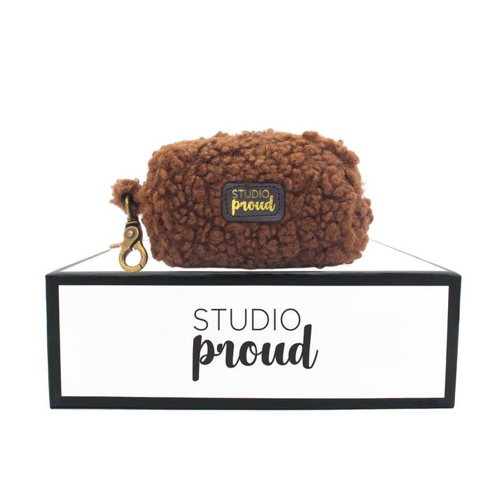 Studio Proud - Wholesale Pet Poop Bag Dispenser - Dispenser Teddy Dark Brown