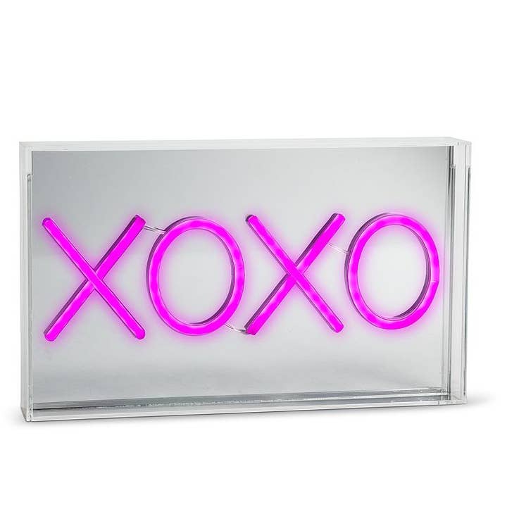 XOXO Neon LED Sign-Pink-7x12"L for wholesale by Abbott