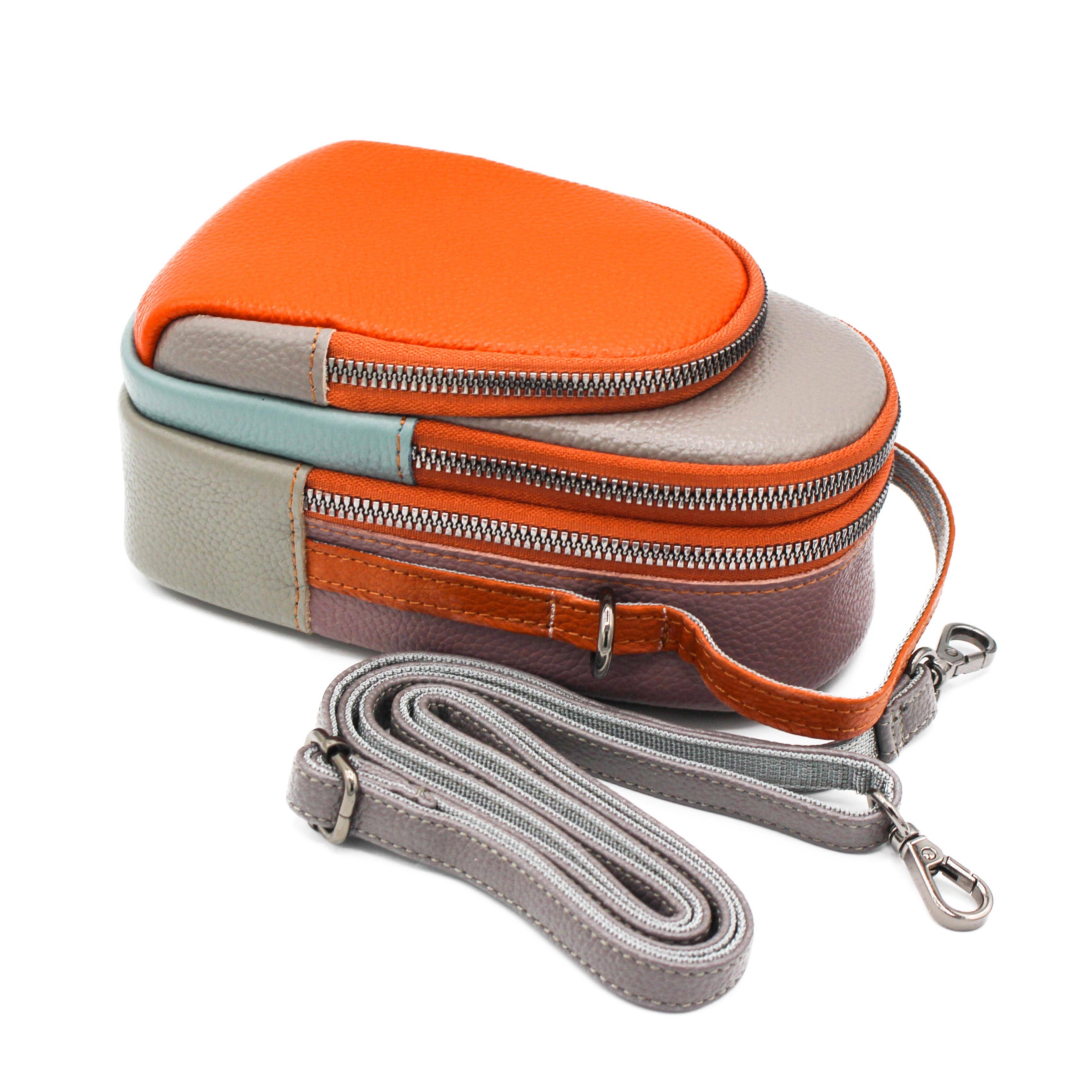 Zerimar 1942 – Engroshandel Rygsæk - Dame – Ægte læder crossbody-taske og rygsæk til kvinder, 19 x 10 x 9 cm19