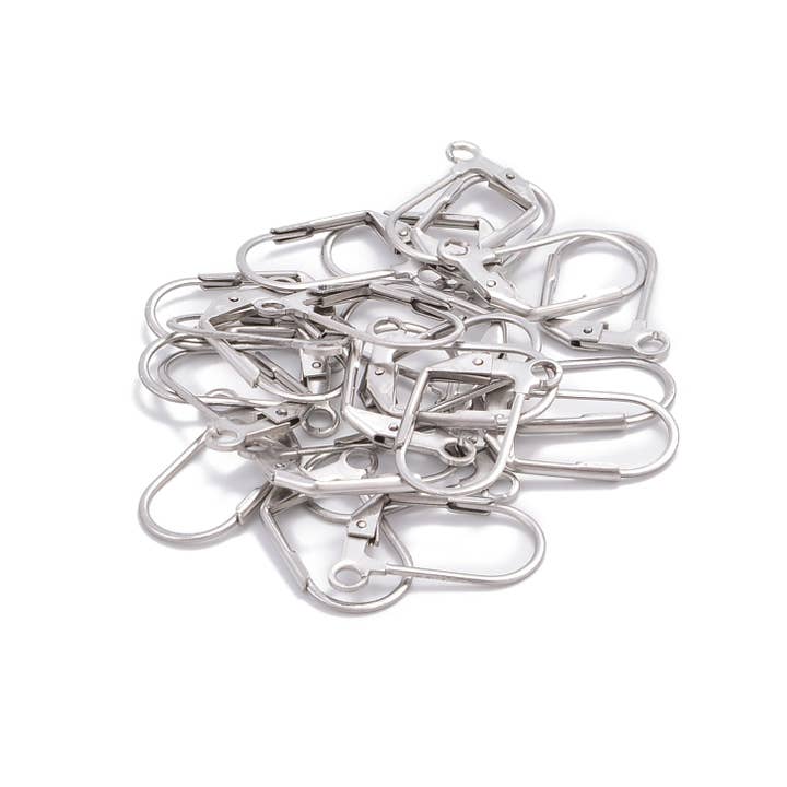 CRCBEADS - Wholesale Craft Supplies - 304 Stainless Steel Earring Hook Size 10x18mm 24 Pieces per Bag1
