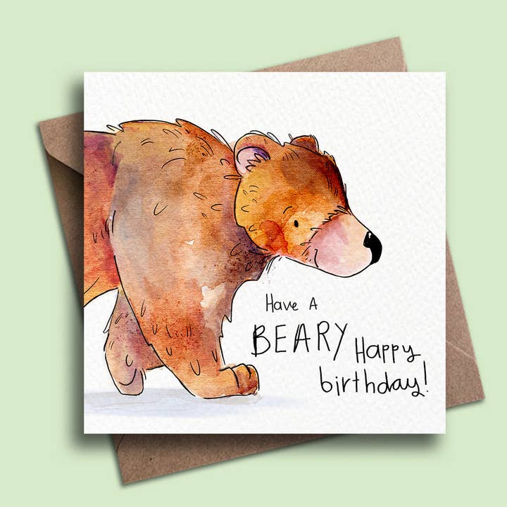 Birthday Bear for wholesale by PrettyLittleScribbles