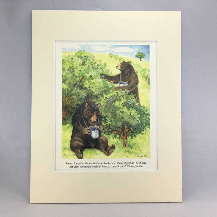 #2316 - Picking Berries Print for wholesale by Woodfield Press