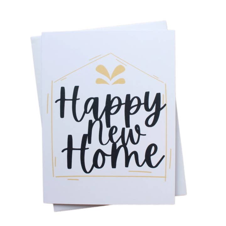 Happy New Home Greeting Card for wholesale by Front Porch Design Co.