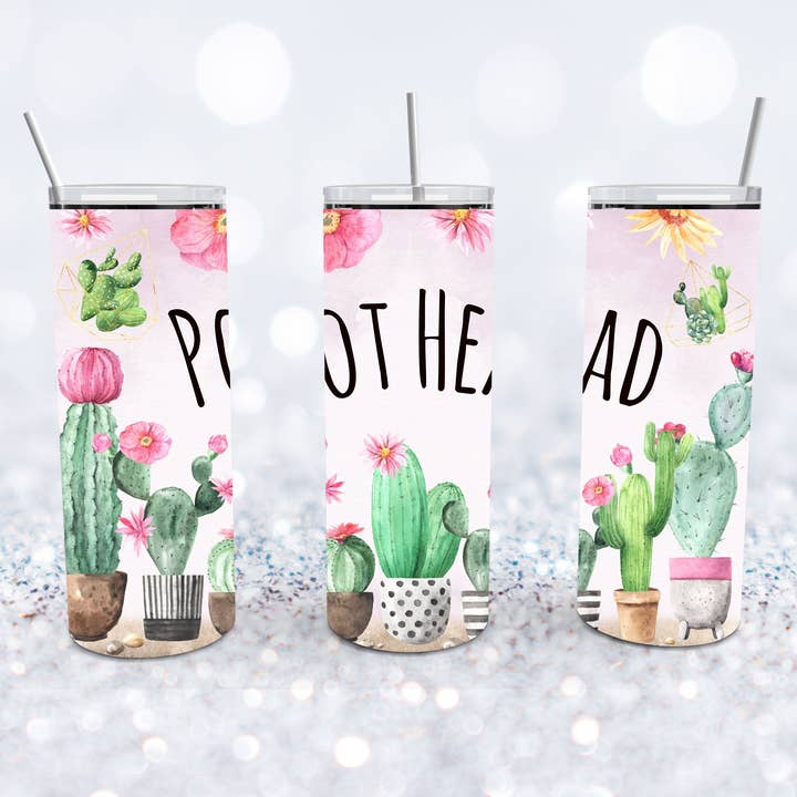 Pot Head Cactus Tumbler for wholesale by Beyond Bayside