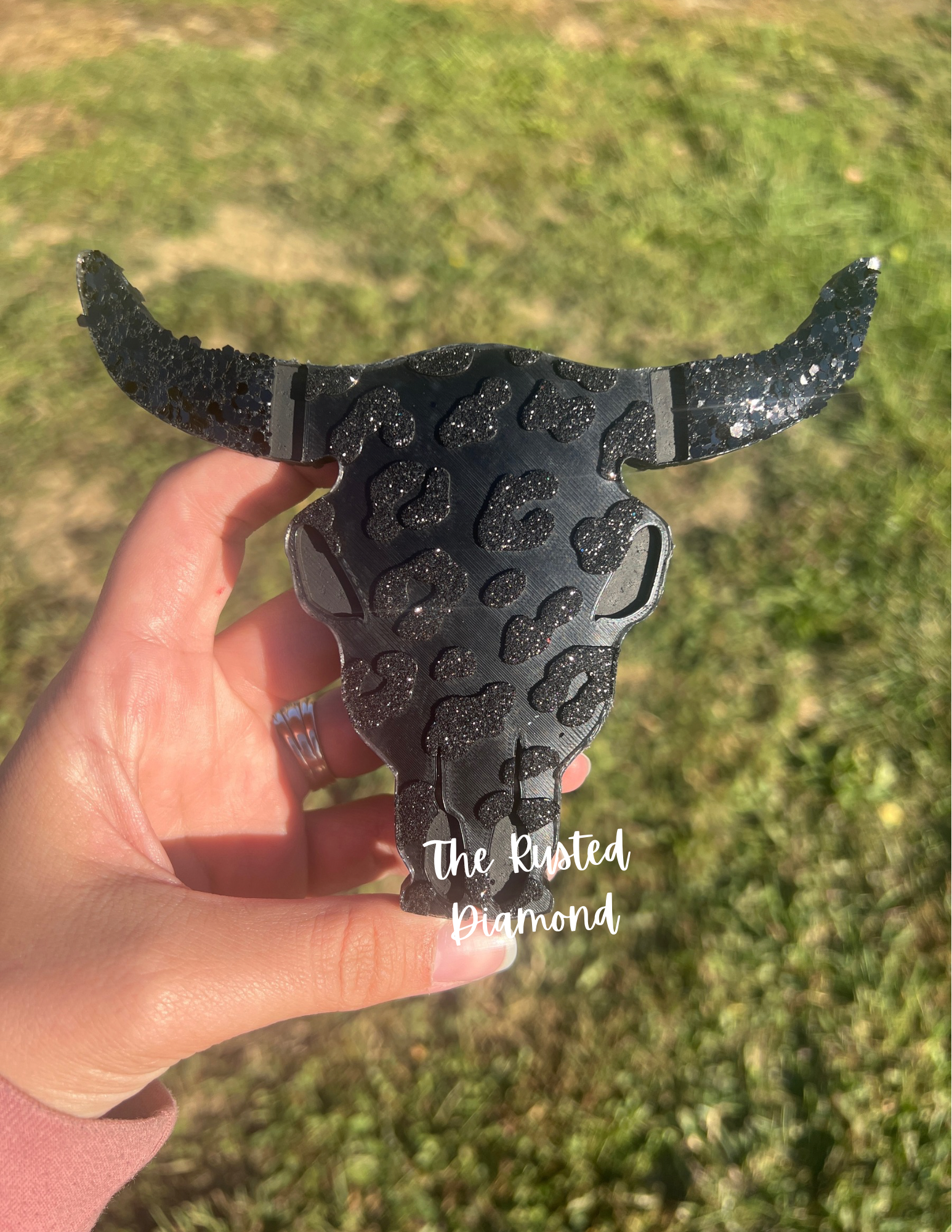 The Rusted Diamond - Wholesale Car Freshener - Women's - Leopard Bull Skull Freshie2