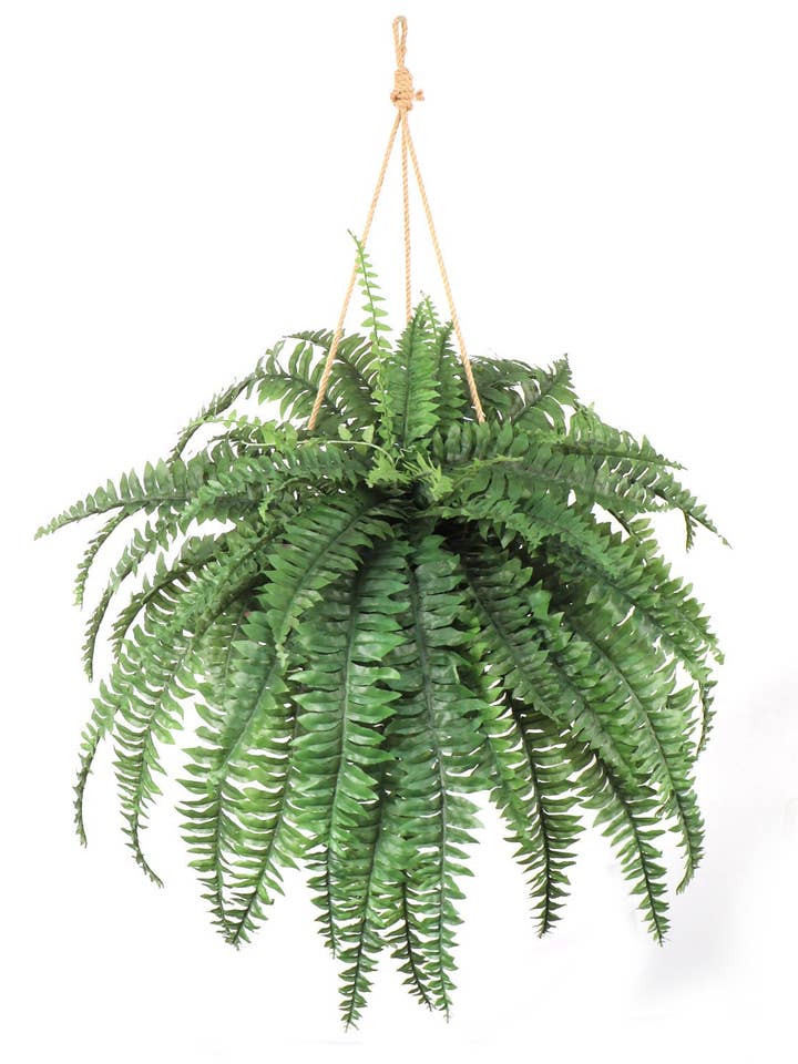 48" Boston Fern Plant - Indoor/Outdoor Faux Fern for wholesale by Larksilk