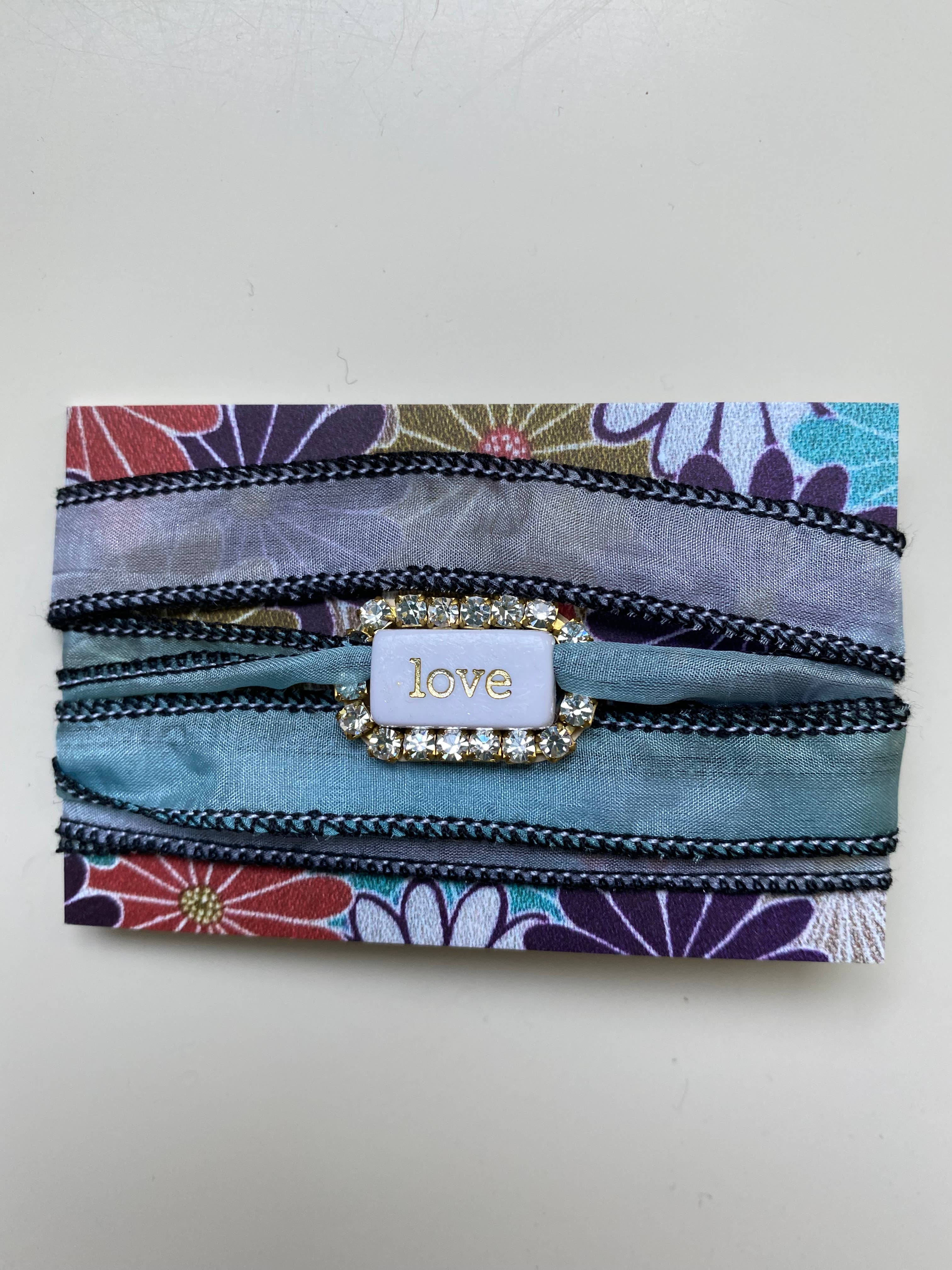 Tezeè - Wholesale Woven/Braided Bracelet - “WORDS” silk bracelet8