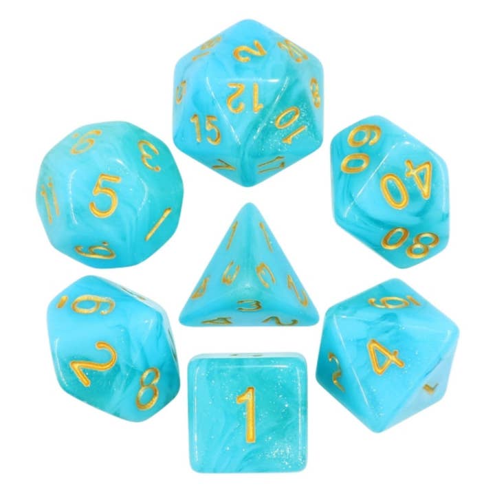 Foam Brain Games - Wholesale Dice - Atlantis RPG Dice Set