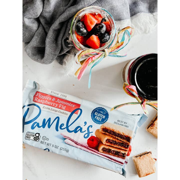 Ancient Harvest and Pamela's - Wholesale Cookie - Pamela's Raspberry & Fig Figgies & Jammies, 9 oz2