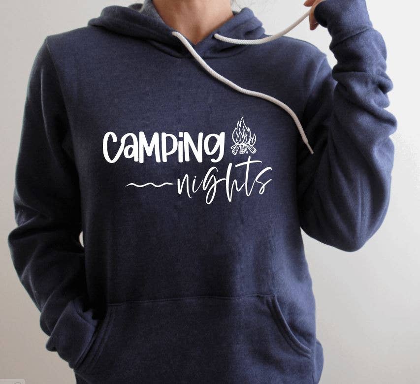 Tron Tron Graphic Wear - Vente Sweat à capuche – femme - Sweat à capuche Camping Nights #858