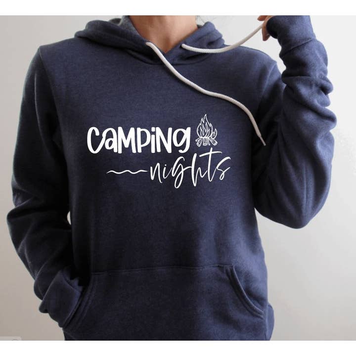 Tron Tron Graphic Wear - Vente Sweat à capuche – femme - Sweat à capuche Camping Nights #858