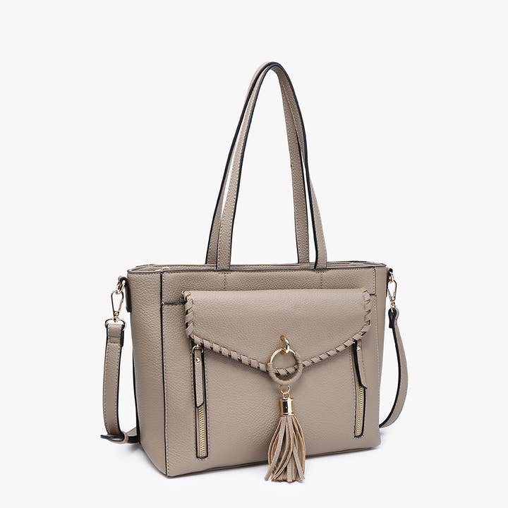 Jen & Co. - Wholesale Tote Bag - Women's - M2464 Phoebe Whipstitch Pocket Tote3