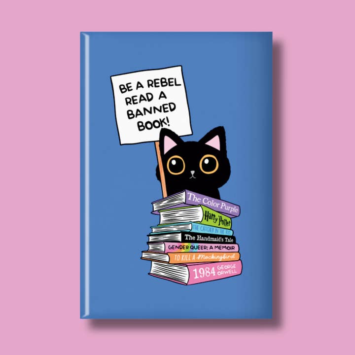 Be a Rebel Read a Banned Book Fridge Magnet for wholesale by Indigo Maiden