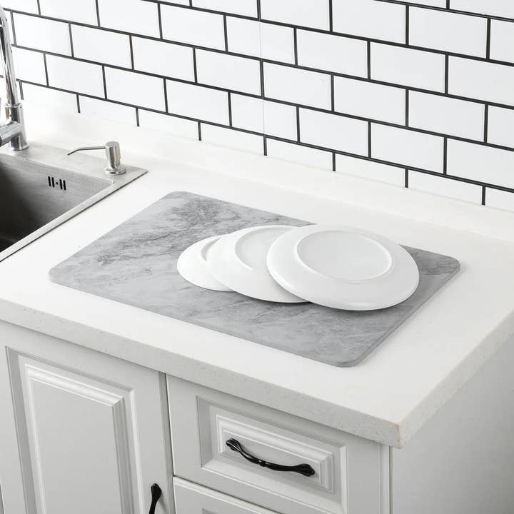 J&V TEXTILES – wholesale Bath mat – 4 Colors! - 24'' x 15'' Diatomaceous Quick-Drying Stone Bath Mat18