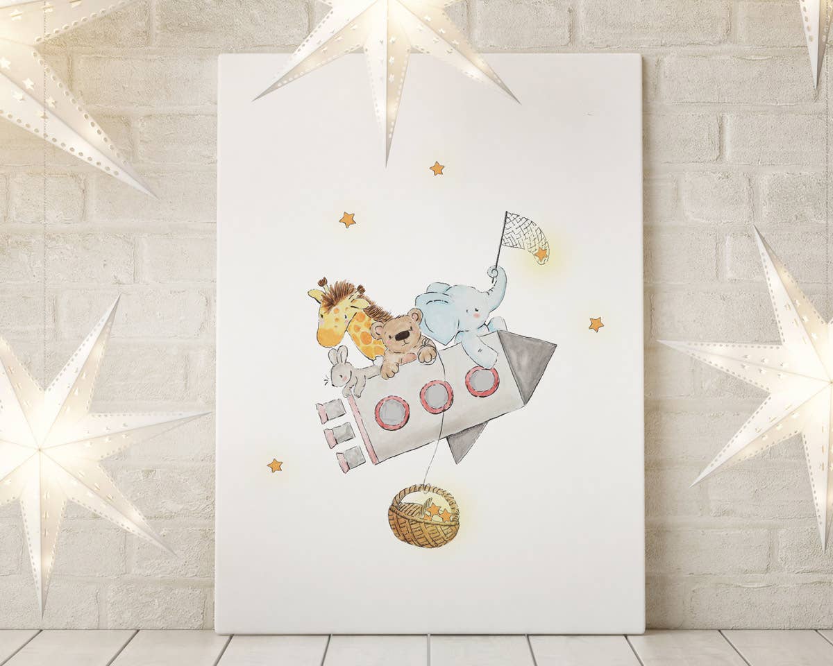 Little Sharks - Wholesale Art Print - Kids & Baby - On the Rocket Print0