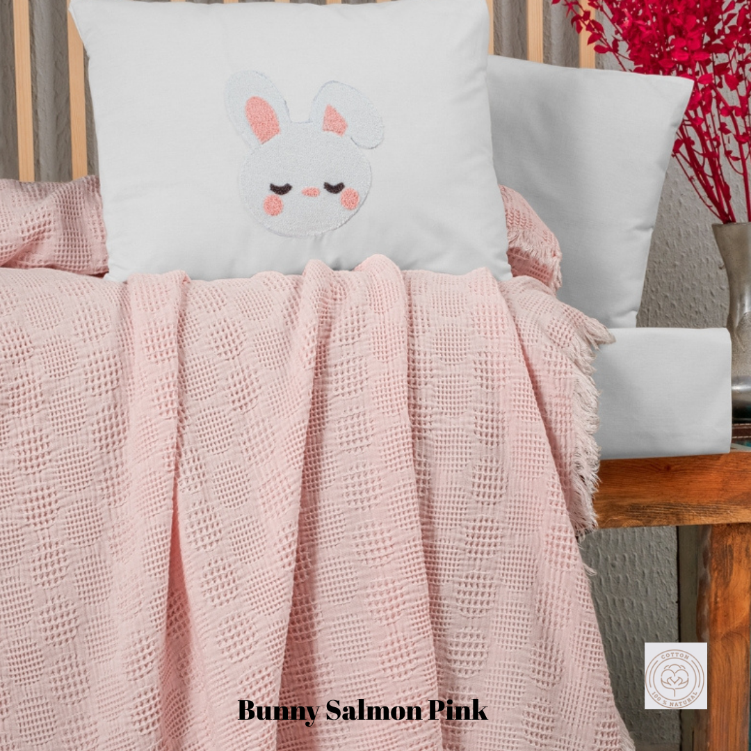 Omnis Pura – wholesale Bedding set – Child & baby – Unisex Baby Waffle Muslin Pike Bedding Set–5 Styles1