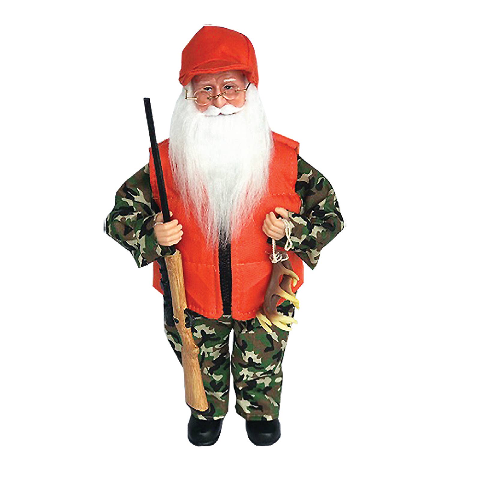 Santa’s Workshop Inc. - Wholesale Christmas Decoration - 15" Deer Hunter Claus0