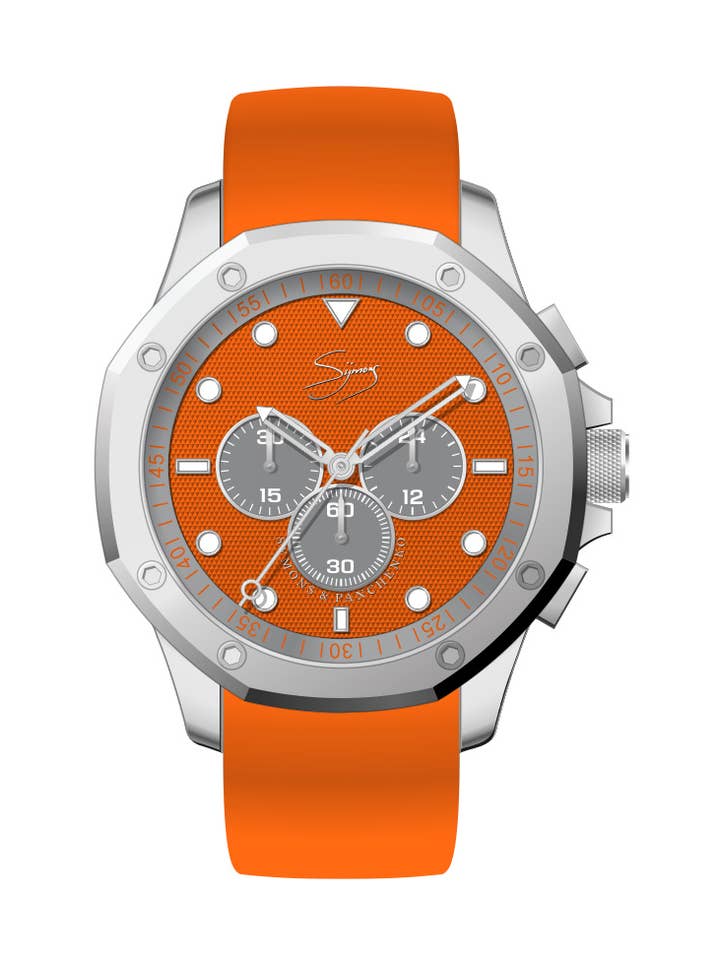 Cronógrafo Finestra Ermite de acero inoxidable 10 ATM para venta al por mayor de Symons & Panchenko