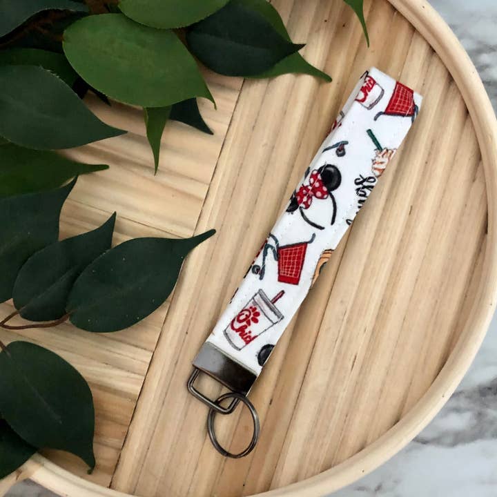 Portachiavi da polso in tessuto con stampa Favorite Things, portachiavi per la vendita all'ingrosso da parte di MDStickerShop