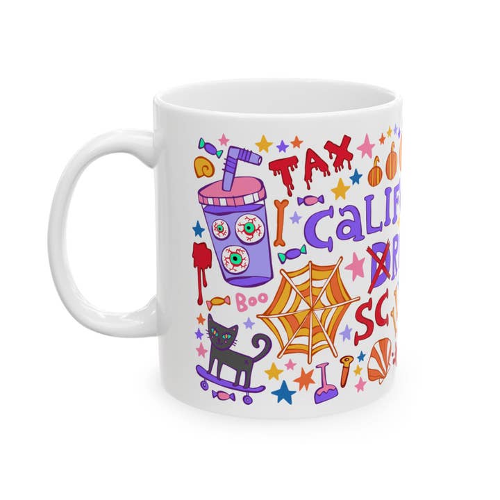 LOLALA - Your California Happiness Market 💛 - Wholesale Coffee Mug - California Screaming - Halloween Mug (11oz)
