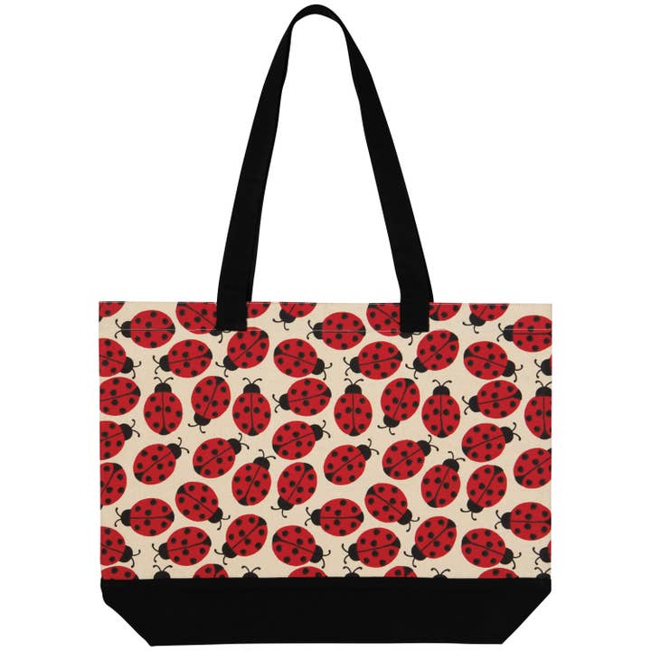 Ladybugs Super Tote Bag for wholesale by Danica Jubilee