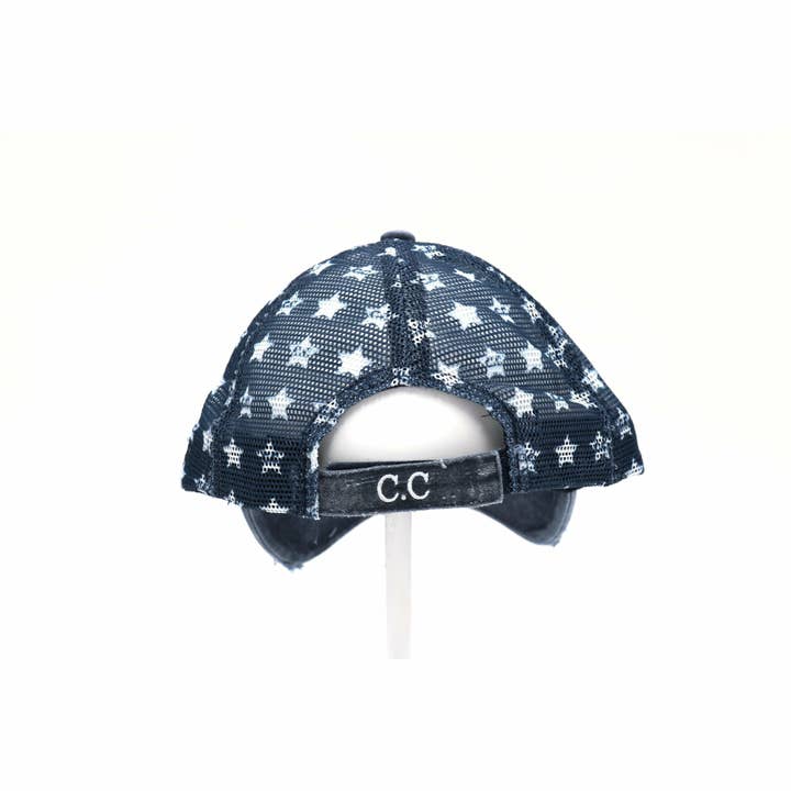 Distressed American Flag Star CC Ball Cap BA920 for wholesale on Faire