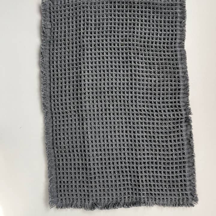 Mama and Tochter – Tapete de banho por atacado – Tapete de Banho Antiderrapante em Microfibra Waffle - Carvão1