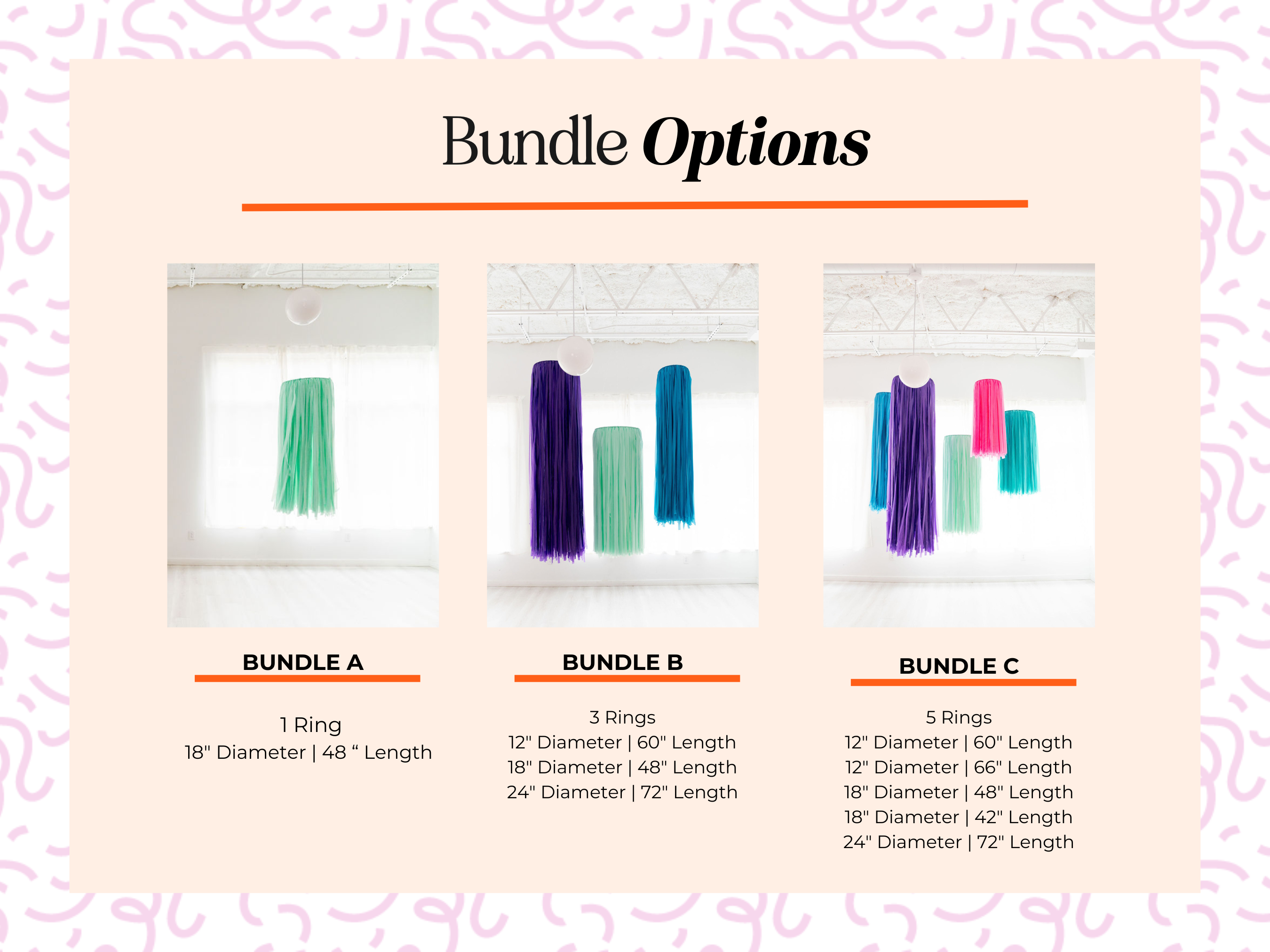 Oh My Darling Party Co – wholesale Dekal – Buntade anpassade luftfransringar4