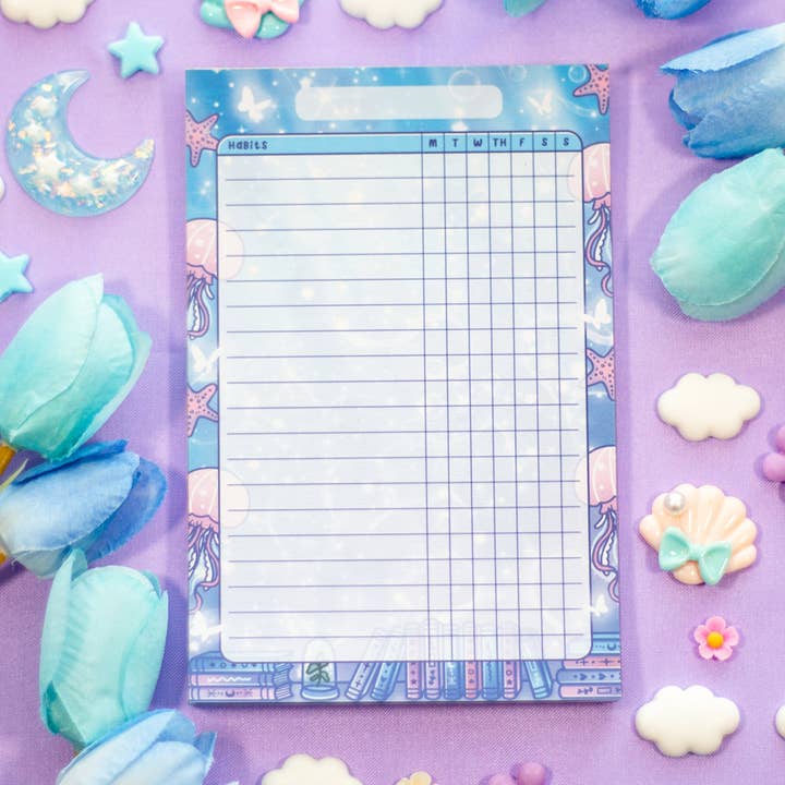 Reading Room Habit Tracker Notepad for wholesale by Unicorn Eclipse