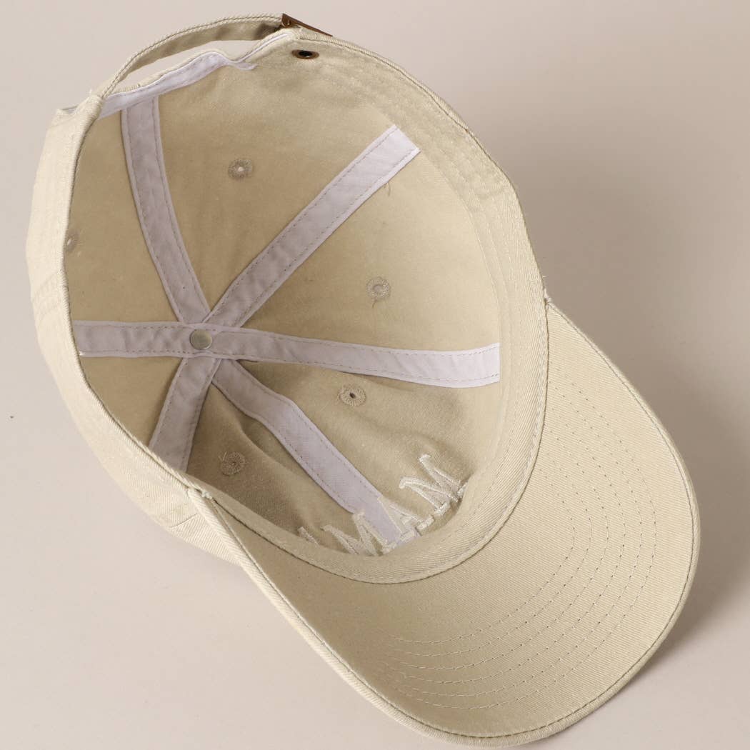 Fashion City - Wholesale Baseball Cap - Women's - MAMA Embroidered Cotton Baseball Cap18