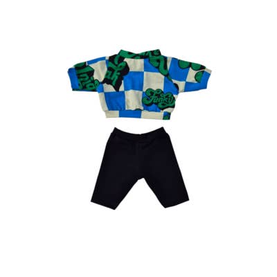 WENDY fato de treino rapaz + calças pretas por atacado de Maman Poule et Papa Coq