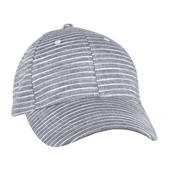 Ladies' Slub Pin Stripe Cap - Custom Art Option: Embroidery for wholesale by ACE USA