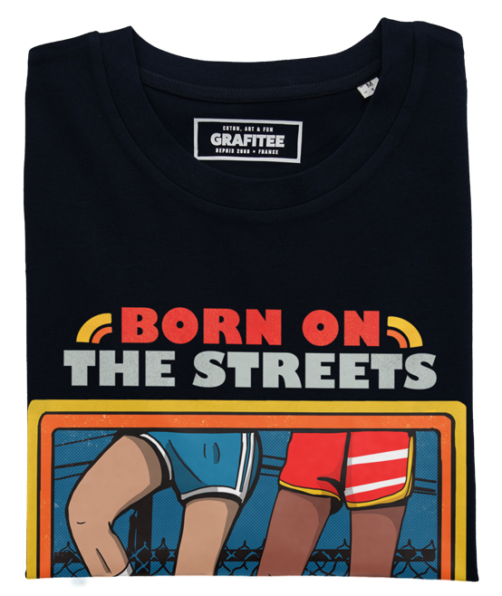 Black Born on the Streets Tee - Sport Basketball T-Shirt for wholesale on Faire1