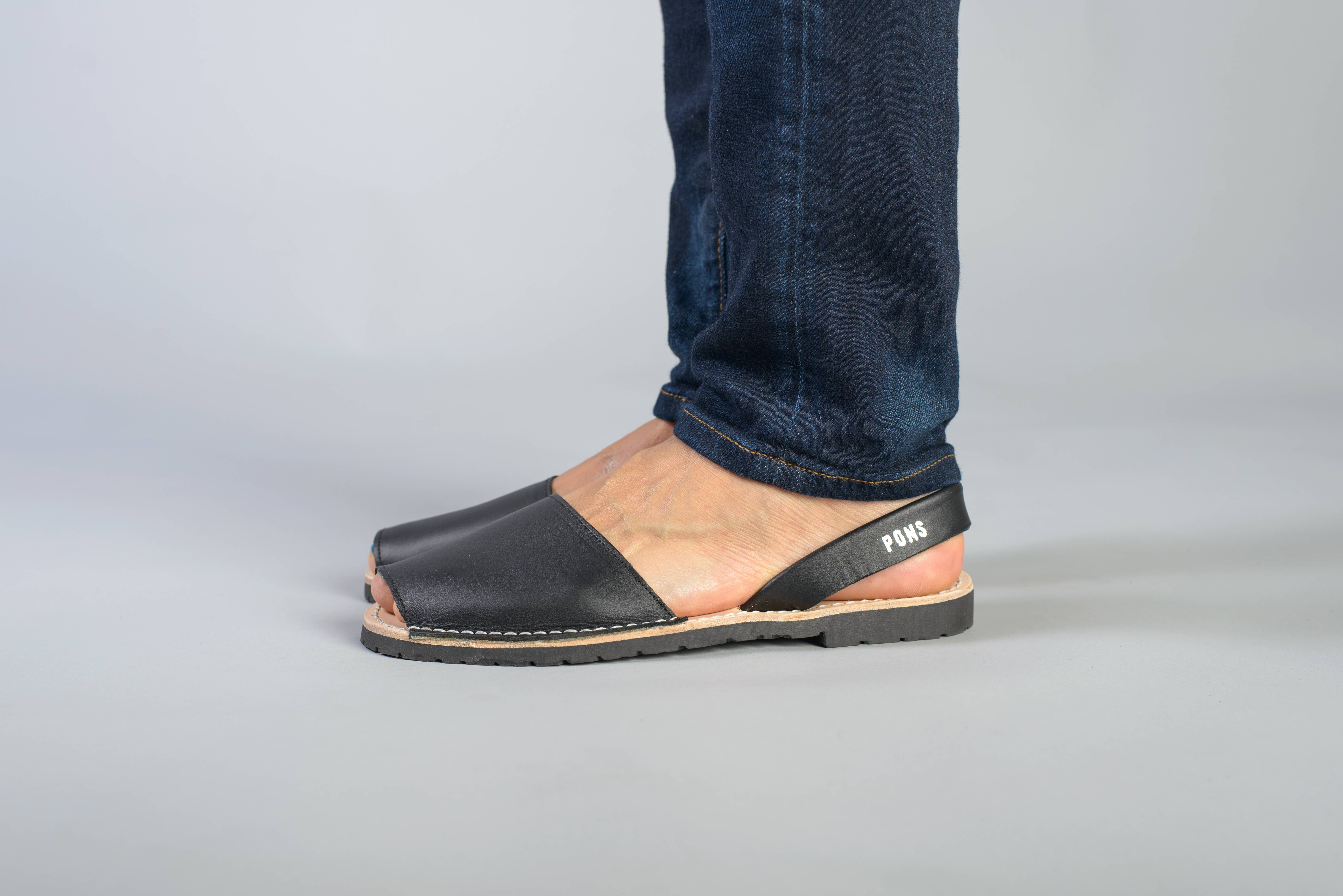 Pons - Vente Sandales – femme - Pons Chaussures - Classique Femme - Noir10