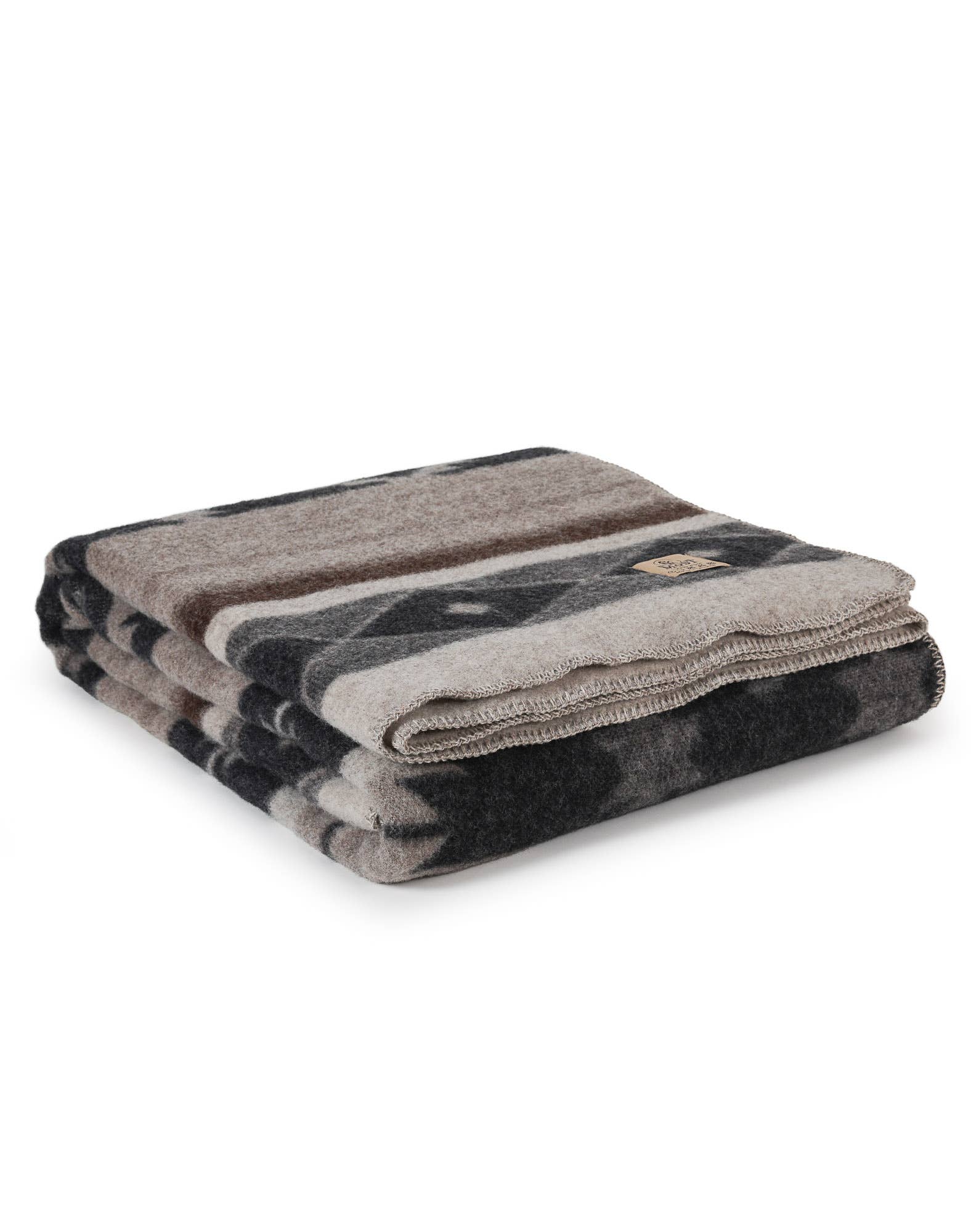 MoST - Wholesale Bedding Blanket - Wool bed Blanket TRIBE - double - beige1