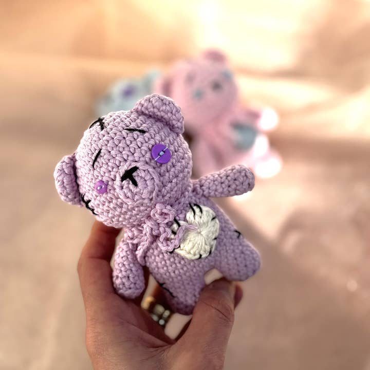 Creative World of Crafts - Wholesale Knitting/Crochet Supplies - Knitty Critters - Happy-Ween Crochet Kit - Voodoo Bear2