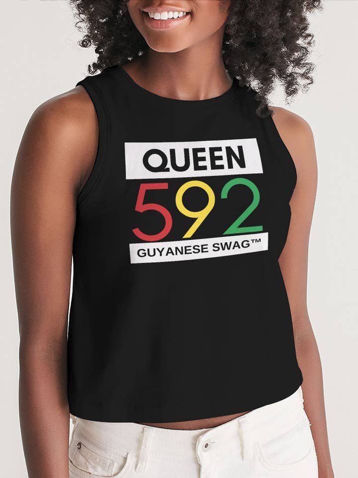 592 Dronning Guyanese Swag Kvinder beskåret Tank for engroshandel hos Guyanese Swag