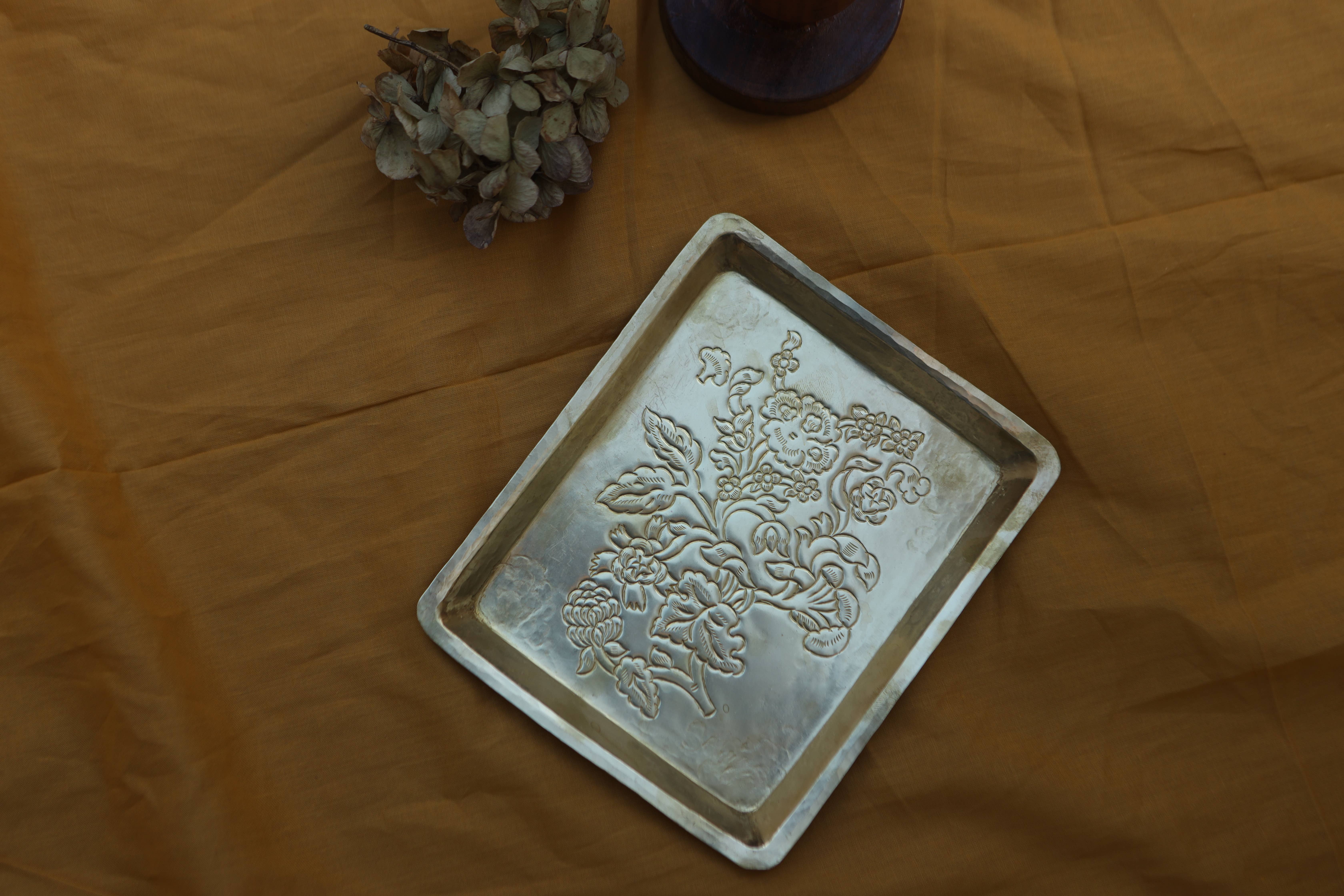 Golden Small Jasmine Tray for wholesale on Faire2