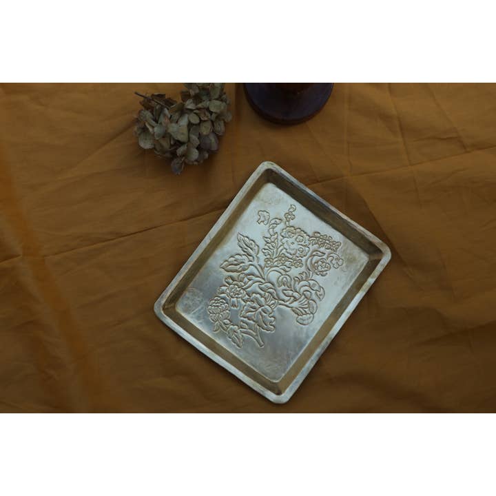 Golden Small Jasmine Tray for wholesale on Faire2