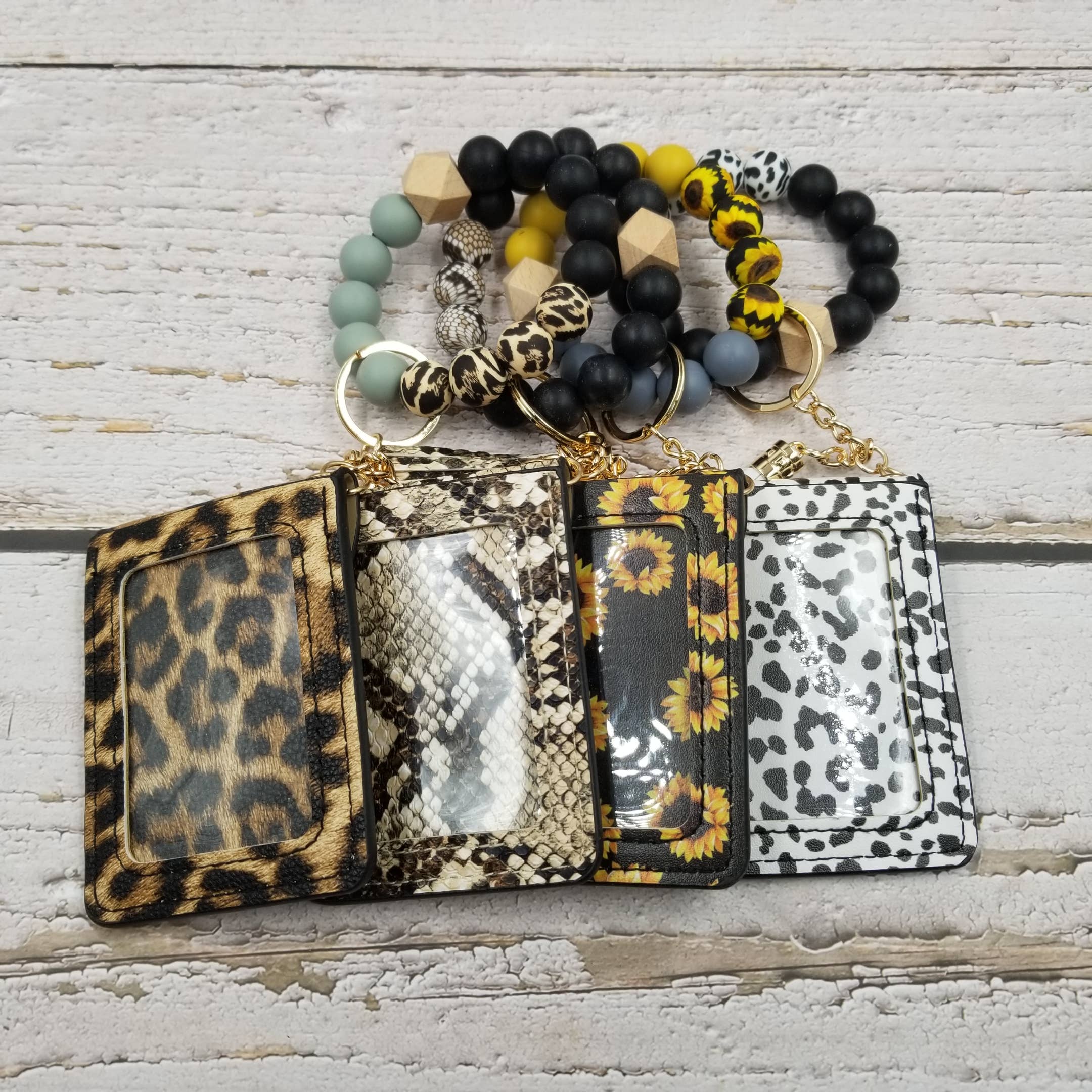 Treasure Wholesale - Wholesale Keychain Bracelet - Leopard & Snake Tassel Card Case Bracelet Keychain4