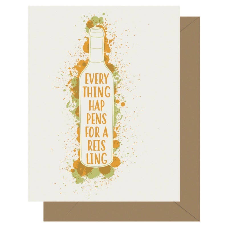 Letterpress Jess – wholesale Vardagliga hälsningskort – Letterpress Reisling gratulationskort0