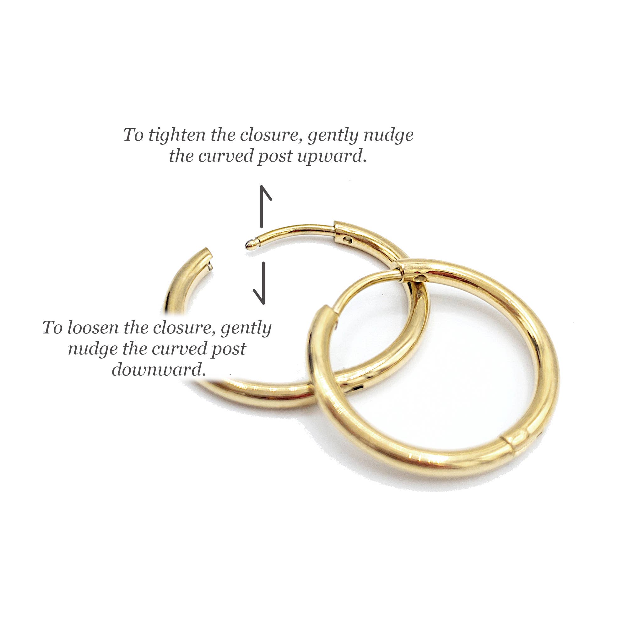 UBNY Collection - Wholesale Hoop Earrings - Hoop Earring Findings • Surgical Steel • Gold PVD Plating9