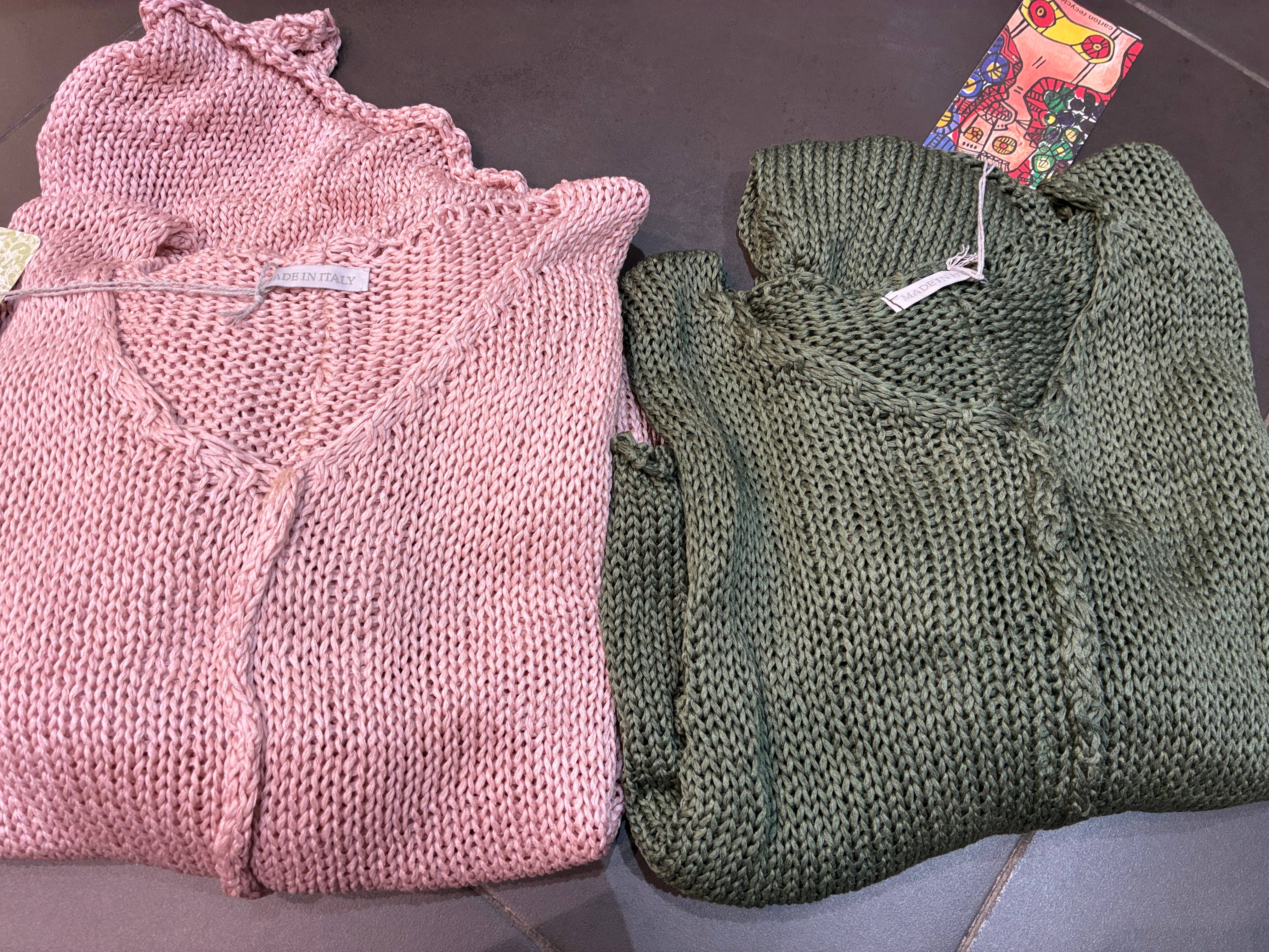 la maison des fibres naturelles – Engroshandel Pullover - Dame – Oversize strikvest i bomuld 1669 100% bomuld11