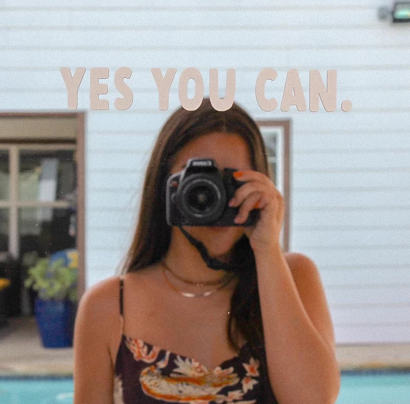 Electric Feels Company - Wholesale Sticker - Yes You Can | Mirror Decal | Affirmation Sticker1